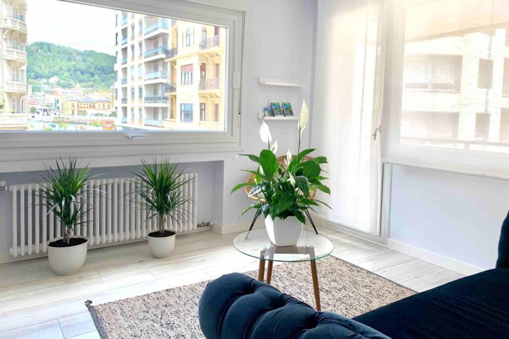 New Gorgeous Central Apartment - Beachfront - 3 Bd 산세바스티안 외부 사진