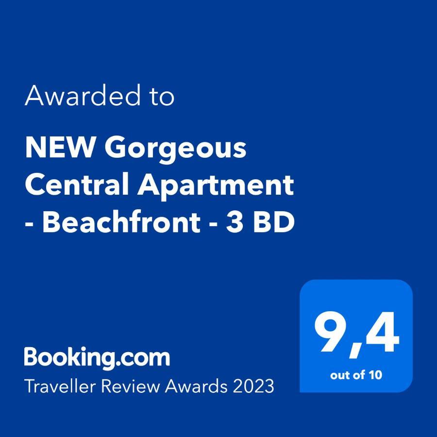 New Gorgeous Central Apartment - Beachfront - 3 Bd 산세바스티안 외부 사진